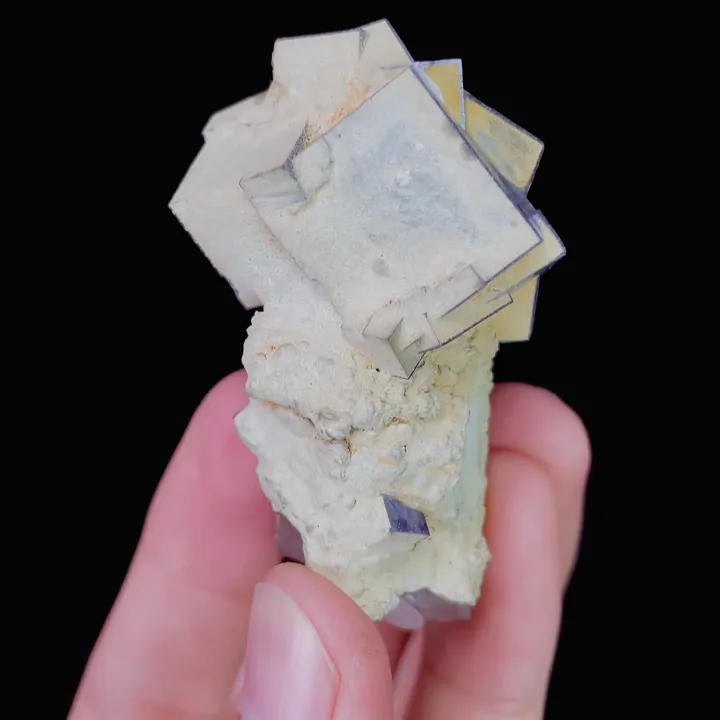 Natural Purple Phantom Fluorite & Quartz,Mineral Specimen:Yaogangxian,Hunan (30*60*25MM) - image 5
