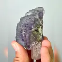 Natural Purple Phantom Fluorite & Quartz,Mineral Specimen:Yaogangxian,Hunan (40*75*40MM) - image 6