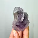 Natural Purple Phantom Fluorite & Quartz,Mineral Specimen:Yaogangxian,Hunan (40*75*40MM) - image 4