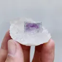 Natural Purple Phantom Fluorite & Quartz,Mineral Specimen:Zhejiang,China (40*35*20MM) - image 4