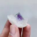 Natural Purple Phantom Fluorite & Quartz,Mineral Specimen:Zhejiang,China (40*35*20MM) - image 3