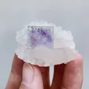 Natural Purple Phantom Fluorite & Quartz,Mineral Specimen:Zhejiang,China (40*35*20MM) - image 5