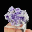 Natural Purple Phantom Fluorite Symbiosis comes from Yindu,Inner Mongolia 35*30*20MM - image 2