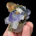 Natural Purple Phantom Fluorite with Arsenopyrite and Quartz, Mineral Specimen: Yaogangxian,Hunan (50*45*40MM) - image 5