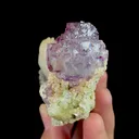 Natural Purple Phantom Fluorite with Dolomite and Calcite,Mineral Specimen:Yaogangxian,Hunan (60*50*35MM) - image 2