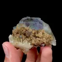 Natural Purple Phantom Fluorite with Mica and Quartz Mineral Specimen,High Quality Specimen,YAO GANG XIAN,HUNAN,CHINA(55*45*30mm) - image 2