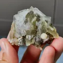 Natural Purple Phantom Fluorite with Mica and Quartz Symbiosis comes from Yaoganngxian,Hunan 55*45*30MM - image 4