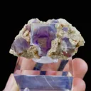 Natural Purple Phantom Fluorite with Mica Symbiosis comes from Yindu,Inner Mongolia 50*15*25MM - image 4