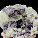 Natural Purple Phantom Fluorite with Pyrite and Mica Mineral Specimen,High Quality Specimen,YINDU,INNER MONGOLIA,CHINA(110*80*40mm) - image 2