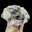Natural Purple Phantom Fluorite with Pyrite and Mica Mineral Specimen,High Quality Specimen,YINDU,INNER MONGOLIA,CHINA(110*80*40mm) - image 3