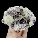 Natural Purple Phantom Fluorite with Pyrite and Mica Mineral Specimen,High Quality Specimen,YINDU,INNER MONGOLIA,CHINA(110*80*40mm) - image 1