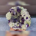Natural Purple Phantom Fluorite with Pyrite and Mica Symbiosis comes from Yindu,Inner Mongolia 110*80*40MM - image 3