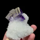 Natural Purple Phantom Fluorite with Pyrite Mineral Specimen,High Quality Specimen,ZHEJIANG,CHINA(60*60*29mm) - image 2