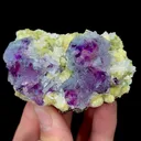 Natural Purple Phantom Fluorite with Quartz and Mica, Mineral Specimen: Inner Mongolia,China (70*40*30MM) - image 4