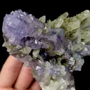 Natural Purple Phantom Fluorite,Cluster Mineral Specimen:YAOGANGSHAN (130*85*60mm) - image 3