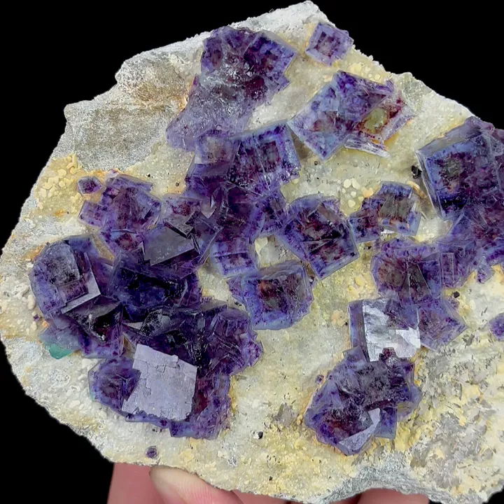 Natural Purple Phantom Fluorite,Cube Mineral Specimen:YINDU (130*30*105mm) - image 3