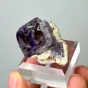 Natural Purple Phantom Fluorite,Mineral Specimen: Inner Mongolia,China (30*15*20mm) - image 2