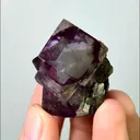 Natural Purple Phantom Fluorite,Mineral Specimen :Yaogangxian,Hunan (30*25*35mm) - image 1