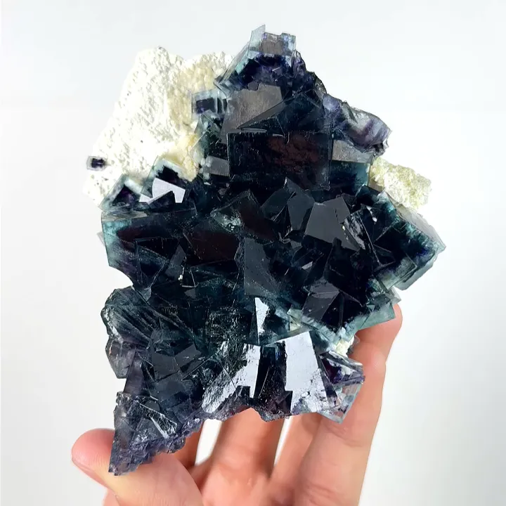 Natural Purple Phantom Fluorite,Mineral Specimen: YINDU (110*30*85mm) - image 3