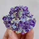 Natural Purple Phantom Fluorite,Mineral Specimen:Yindu, Inner Mongolia (55*50*15MM) - image 4