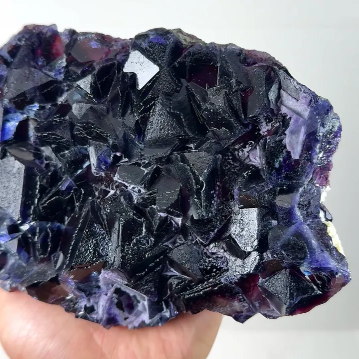 Natural Purple Phantom Fluorite,Mineral Specimen:YINDU NEIMENG (160*35*110mm) - image 3