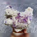 Natural Purple Phantom Fluorspar and Quartz Symbiosis comes from Shangbao,Hunan 120*90*80MM - image 4