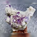Natural Purple Phantom Fluorspar and Quartz Symbiosis comes from Shangbao,Hunan 120*90*80MM - image 5