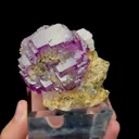 Natural Purple Phantom Stepped Fluorite with Crystal Top Mineral Specimen,High Quality Specimen,YAO GANG XIAN,HUNAN,CHINA(70*63*48mm) - image 3