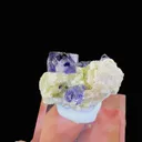 Natural Purple Phantoms Fluorite and Mica Symbiosis comes from Yindu,Inner Mongolia 25*20*15MM - image 4