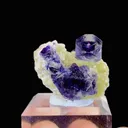 Natural Purple Phantoms Fluorite and Mica Symbiosis comes from Yindu,Inner Mongolia 25*20*15MM - image 2