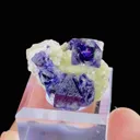 Natural Purple Phantoms Fluorite and Mica Symbiosis comes from Yindu,Inner Mongolia 25*20*15MM - image 1