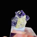 Natural Purple Phantoms Fluorite and Mica Symbiosis comes from Yindu,Inner Mongolia 25*20*15MM - image 3