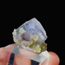 Natural Purple Phantoms Fluorite and Mica Symbiosis comes from Yindu,Inner Mongolia 25*20*15MM - image 4