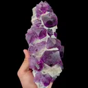 Natural Purple Polyhedral Fluorite, Mineral Specimen:Zhejiang,China (250*95*90MM) - image 3