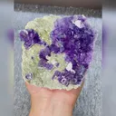 Natural Purple Pphantom Fluorite and Mica comes from 105*105*35MM - image 4