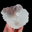 Natural Purple Purple Fluorite and Quartz, Mineral Specimen:Zhejiang,China (75*75*45MM) - image 4