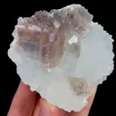 Natural Purple Purple Fluorite and Quartz, Mineral Specimen:Zhejiang,China (75*75*45MM) - image 3