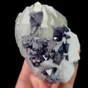 Natural Purple Scheelite and Calcite,Crystal Mineral Specimen: YAOGANGXIAN (80*40*55mm) - image 2