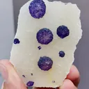 Natural Purple Spherical Fluorite comes from Zhejiang,China 60*20*40MM - image 4