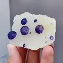 Natural Purple Spherical Fluorite comes from Zhejiang,China 60*20*40MM - image 2