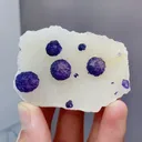Natural Purple Spherical Fluorite comes from Zhejiang,China 60*20*40MM - image 1
