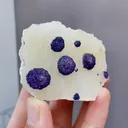 Natural Purple Spherical Fluorite comes from Zhejiang,China 60*20*40MM - image 3