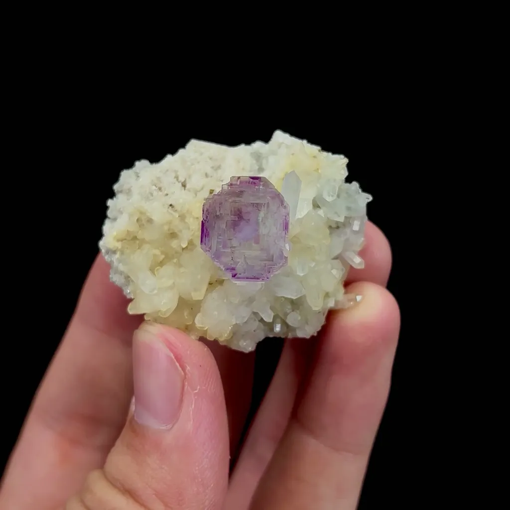 Natural Purple Spherical Fluorite Mineral Specimen,High Quality Specimen,SHANGBAO,HUNAN,CHINA(40*33*23mm) - image 4