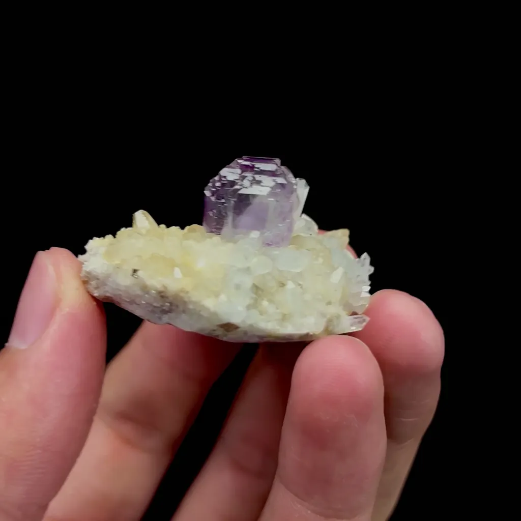 Natural Purple Spherical Fluorite Mineral Specimen,High Quality Specimen,SHANGBAO,HUNAN,CHINA(40*33*23mm) - image 3