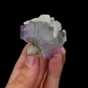 Natural Purple Stepped Fluorite and Crystal Mineral Specimen,High Quality Specimen,YAO GANG XIAN,HUNAN,CHINA(44*30*48mm) - image 3