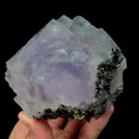 Natural Purple Stepped Fluorite and Hubnerite Mineral Specimen,High Quality Specimen,YAO GANG XIAN,HUNAN,CHINA(90*95*50mm) - image 2