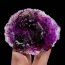 Natural Purple Stepped Fluorite Mineral Specimen,High Quality Specimen,HUNAN,CHINA(105*90*40mm) - image 1