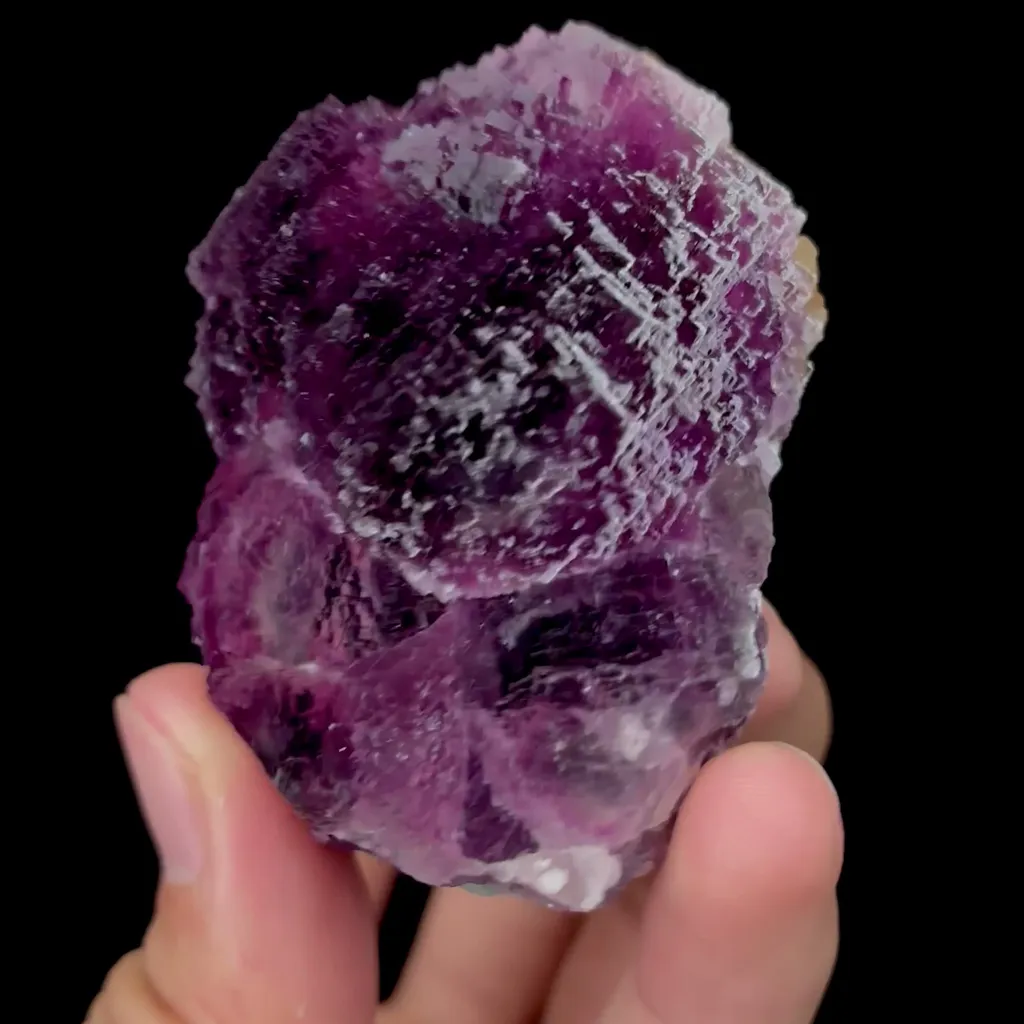 Natural Purple Stepped Fluorite Mineral Specimen,High Quality Specimen,ZHEJIANG,CHINA(52*40*67mm) - image 3