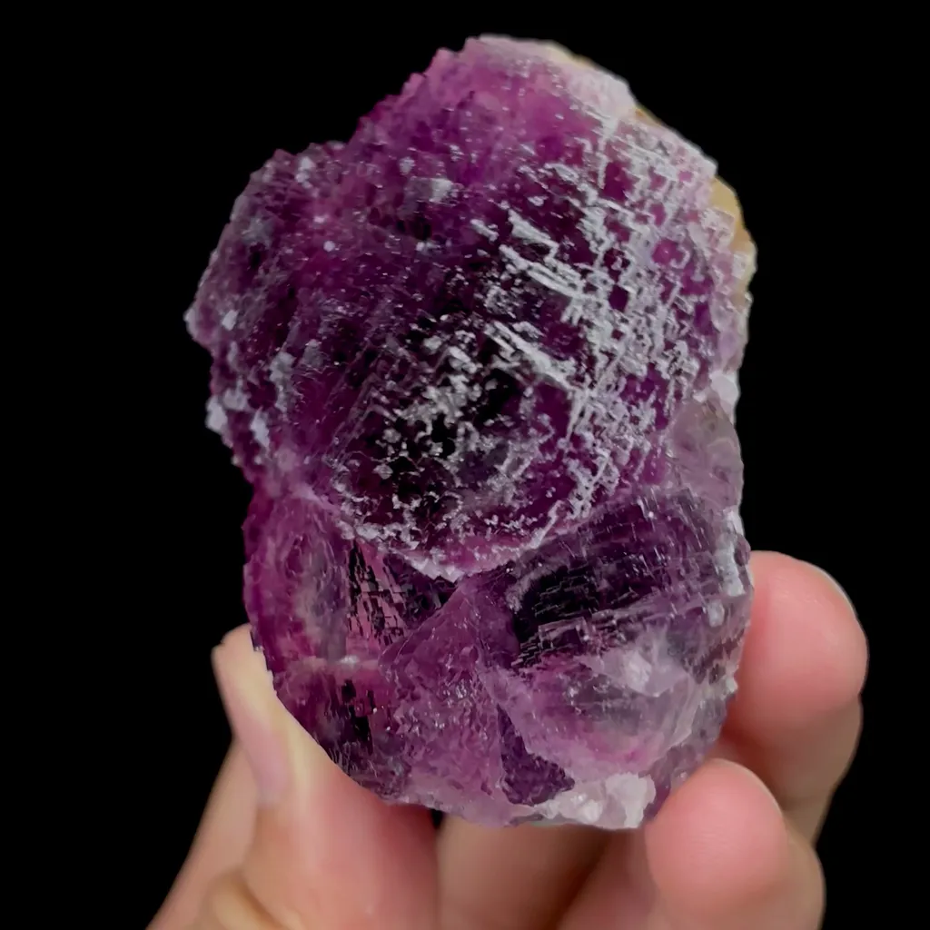 Natural Purple Stepped Fluorite Mineral Specimen,High Quality Specimen,ZHEJIANG,CHINA(52*40*67mm) - image 2