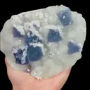 Natural Purple Sugar Quartz and Calcite, Mineral Specimen:Fujian,China (135*105*50MM) - image 6